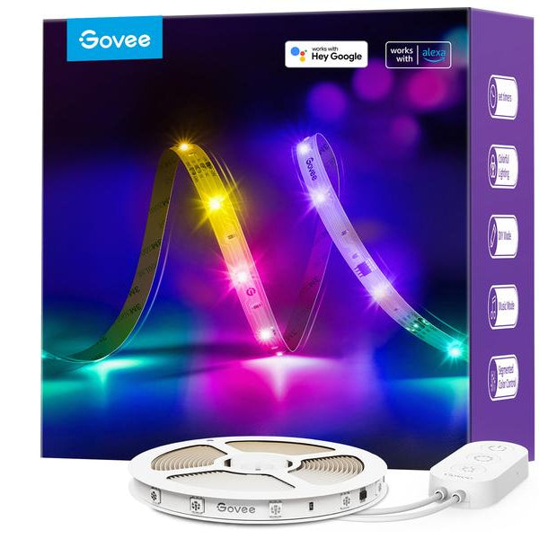 Govee LED Stripe Basic, 10 m, RGBIC, Wi-Fi + Bluetooth