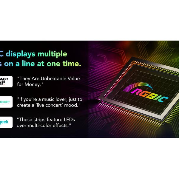 Govee LED Stripe Basic, 10 m, RGBIC, Wi-Fi + Bluetooth