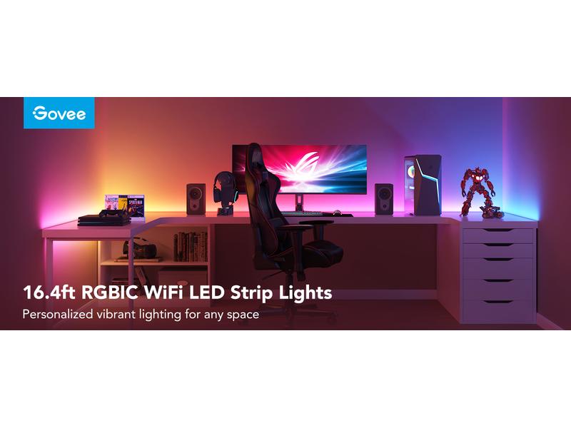 Govee LED Stripe Basic, 10 m, RGBIC, Wi-Fi + Bluetooth