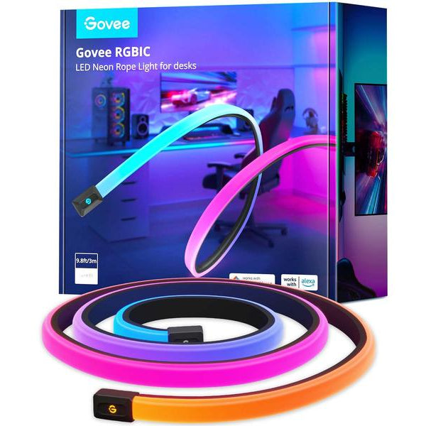 Govee LED Stripe Neon Gaming Table Light, 3 m, RGBIC, Wi-Fi + BT
