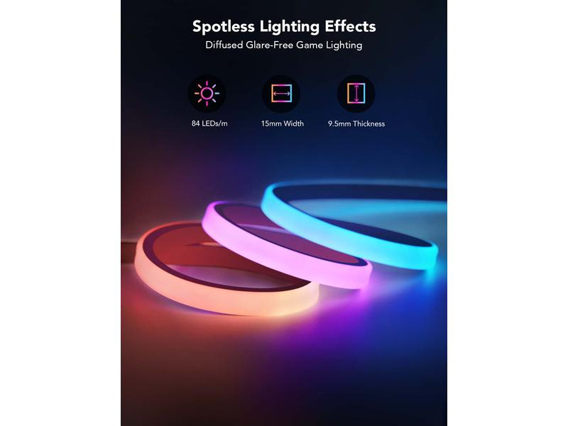 Govee LED Stripe Neon Gaming Table Light, 3 m, RGBIC, Wi-Fi + BT
