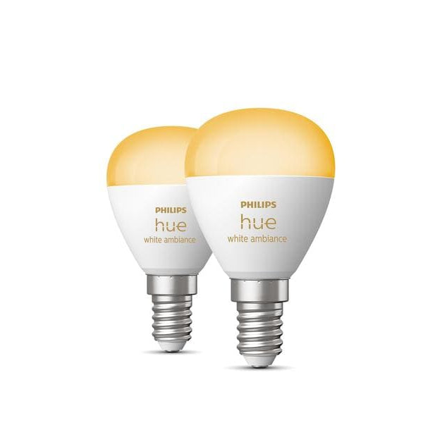 Philips Hue White Ambiance E14 Luster Tropfen 2er Set 2 x 470 lm
