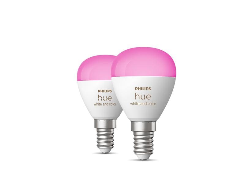 Philips Hue White &amp; Color Ambiance E14 Luster Tropfen 2er Set 2 x 470 lm