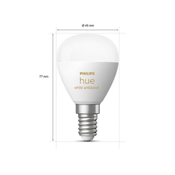 Philips Hue White Ambiance E14 Luster Tropfenform 470 lm