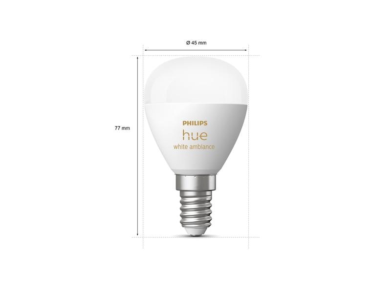 Philips Hue White Ambiance E14 Luster Tropfenform 470 lm