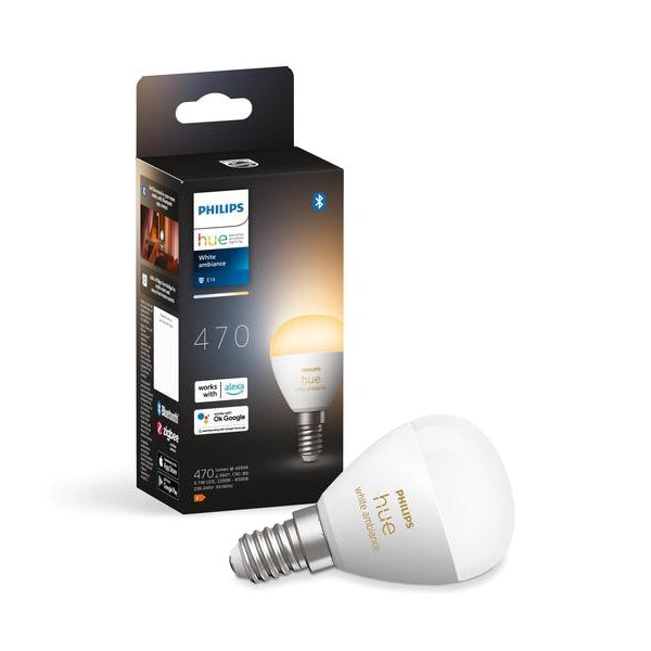 Philips Hue White Ambiance E14 Luster Tropfenform 470 lm