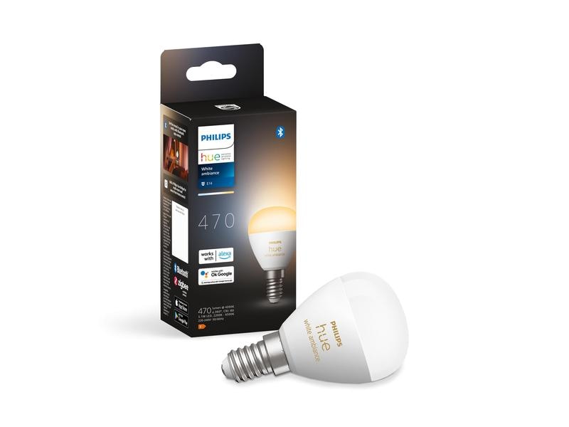 Philips Hue White Ambiance E14 Luster Tropfenform 470 lm