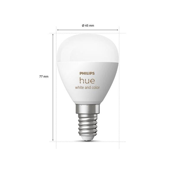 Philips Hue White & Color Ambiance E14 Luster Tropfenform 470 lm