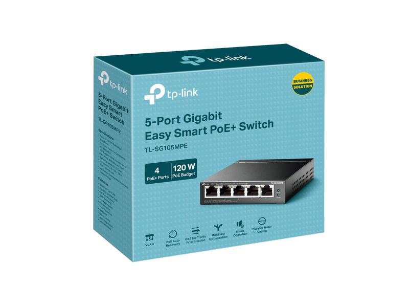 TP-Link PoE+ Switch TL-SG105MPE 5 Port
