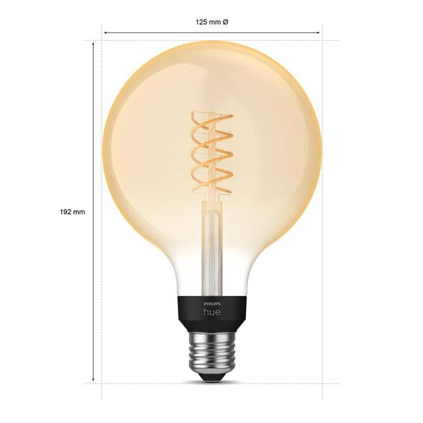 Philips Hue White E27 Einzelpack Giant Globe Filament 550 lm