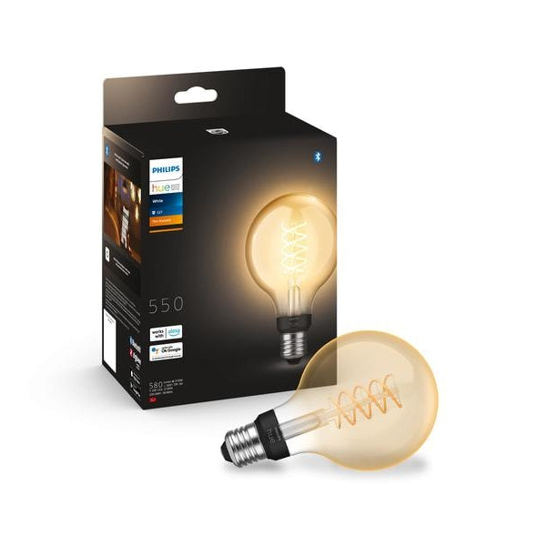 Philips Hue White E27 Einzelpack Globe Filament 550 lm