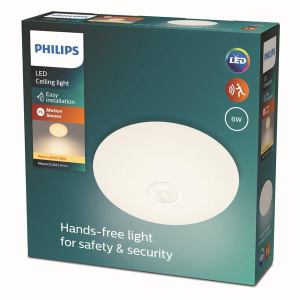 Philips Mauve Deckenleuchte IR weiss 600 lm