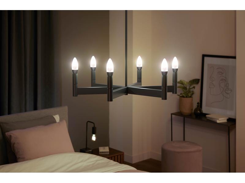 Philips Hue Leuchtmittel White Amb. Filament E14 Doppelpack