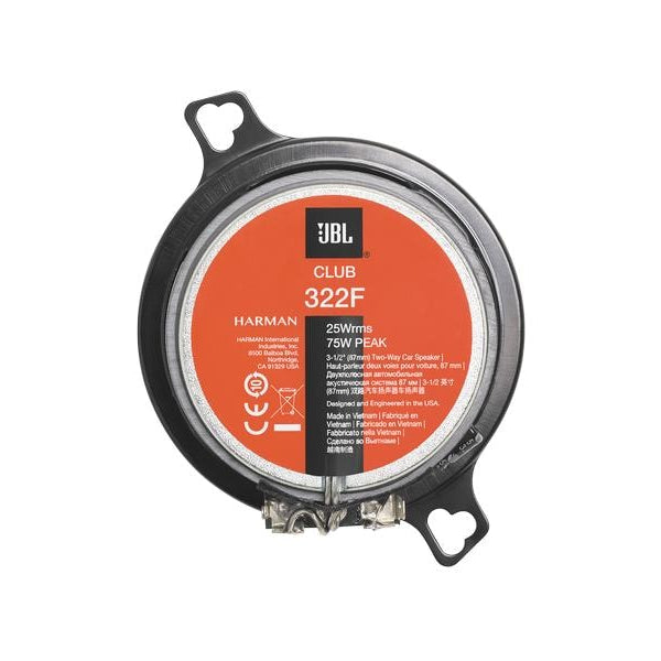 JBL Car 2-Weg Lautsprecher Paar Club 322F, 3.5