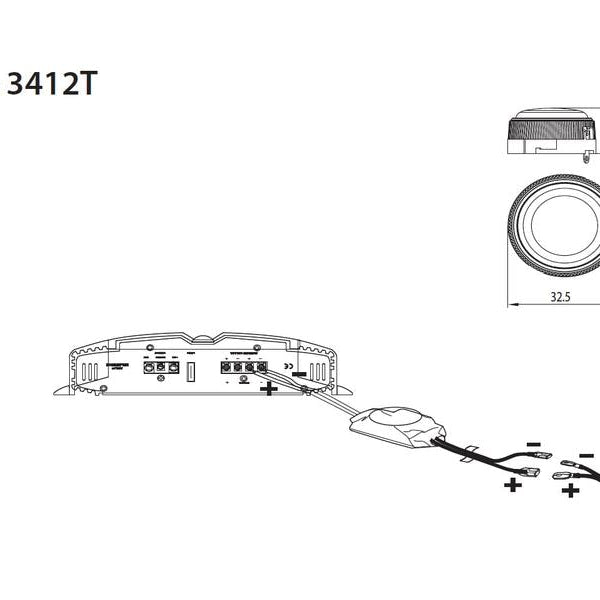 JBL Car 2-Weg Lautsprecher Paar Club 3412T, 0.75
