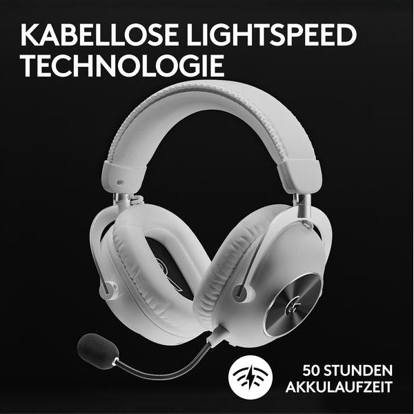 Logitech Headset G Pro X 2 Wireless Lightspeed Gaming Weiss