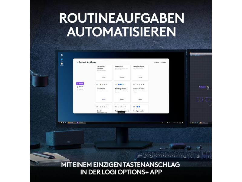 Logitech Tastatur-Maus-Set MX Keys S Combo QWERTZ (DE)