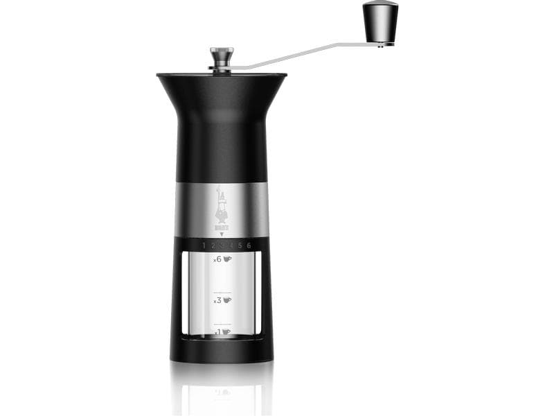 Bialetti Kaffeemühle Premium Schwarz/Silber