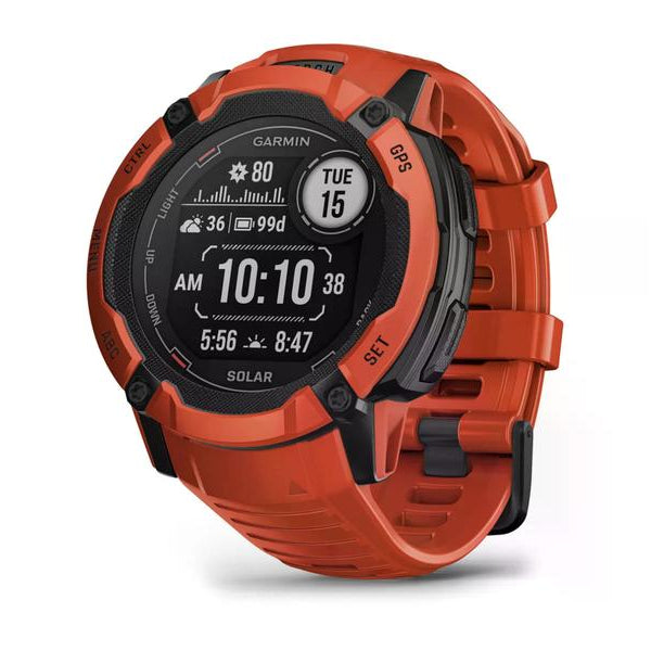 GARMIN Sportuhr Instinct 2X Solar Flame Red