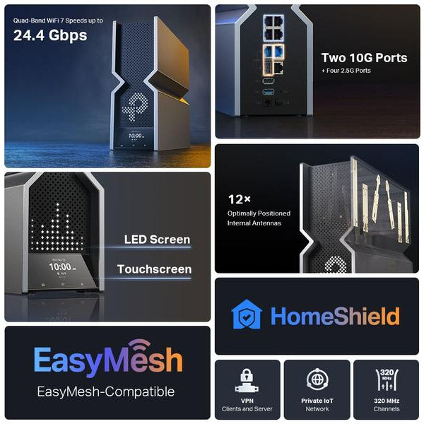 TP-Link Quad-Band WiFi Router Archer BE900