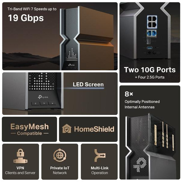 TP-Link Tri-Band WiFi Router Archer BE800