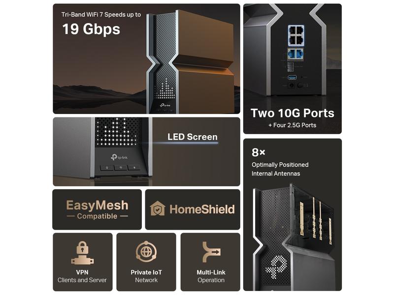 TP-Link Tri-Band WiFi Router Archer BE800