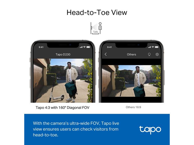 TP-Link Video-Türklingel-Kamera-Kit Tapo D230S1
