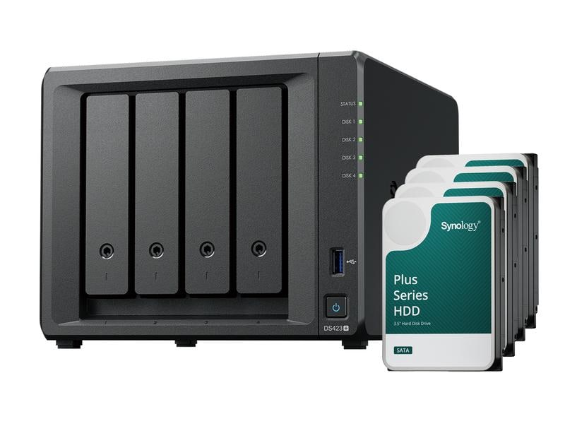 Synology NAS DiskStation DS423+ 4-bay Synology Plus HDD 64 TB