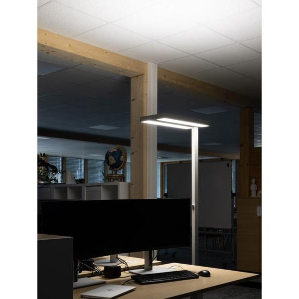 office focus Bürostehleuchte LED 80 W, Grau