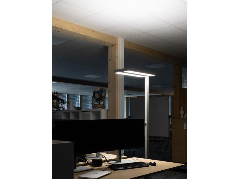 office focus Bürostehleuchte LED 80 W, Grau