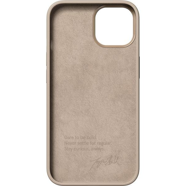 Nudient Back Cover Bold Case iPhone 14 Leinen Beige