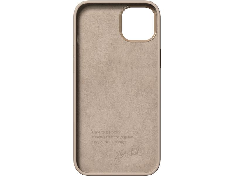 Nudient Back Cover Bold Case iPhone 14 Plus Leinen Beige