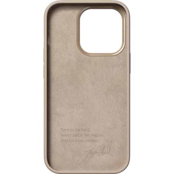 Nudient Back Cover Bold Case iPhone 14 Pro Leinen Beige