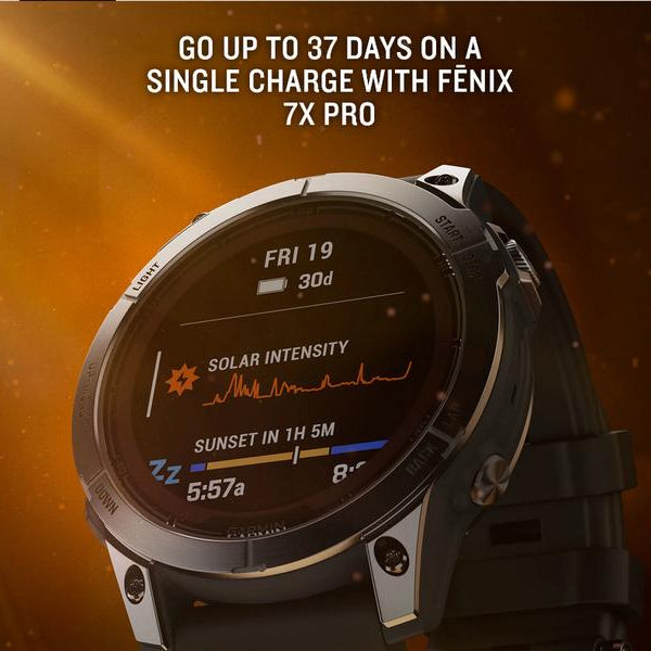 GARMIN GPS-Sportuhr Fenix 7X Pro – Solar Edition