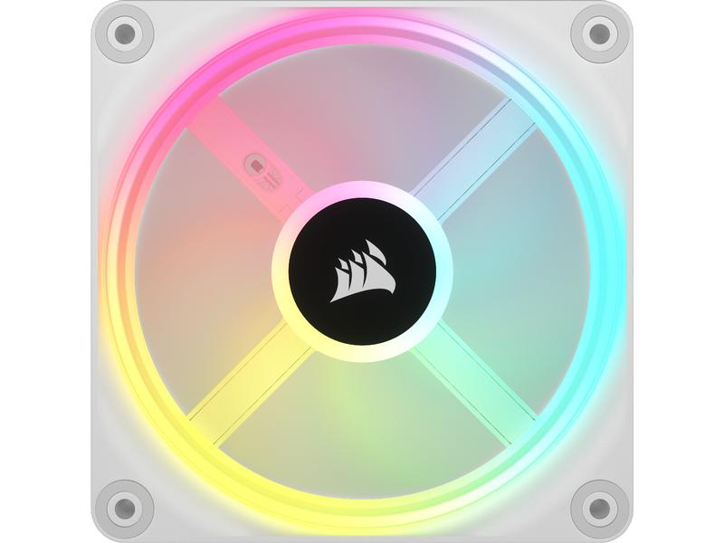 Corsair PC-Lüfter iCUE QX120 RGB Starter Kit Weiss
