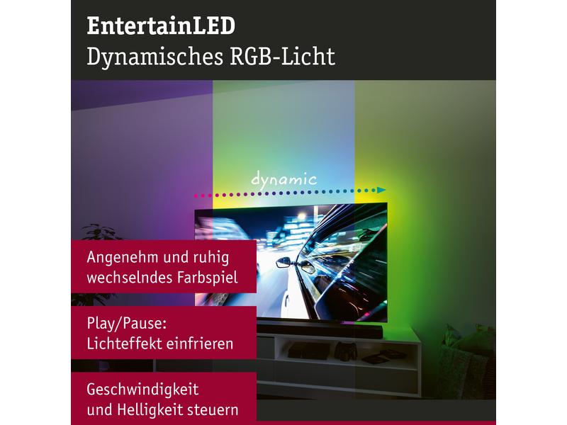 Paulmann EntertainLED USB Strip TV-Beleuchtung RGB+, 65"