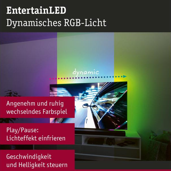 Paulmann EntertainLED USB Strip TV-Beleuchtung RGB+, 75