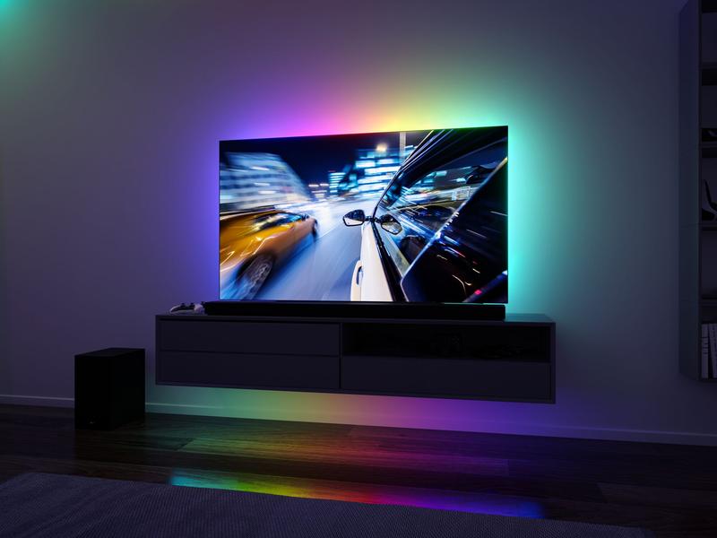 Paulmann EntertainLED USB Strip TV-Beleuchtung RGB+, 65"