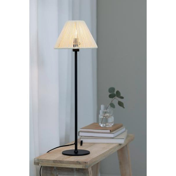 Markslöjd Tischleuchte Corda 1L, E14, 4 W, Beige/Schwarz