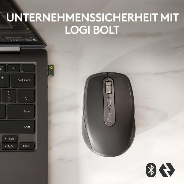 Logitech Mobile Maus MX Anywhere 3s for Business Graphite