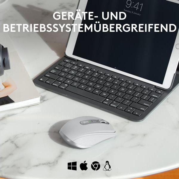 Logitech Mobile Maus MX Anywhere 3s for Business Pale Grey