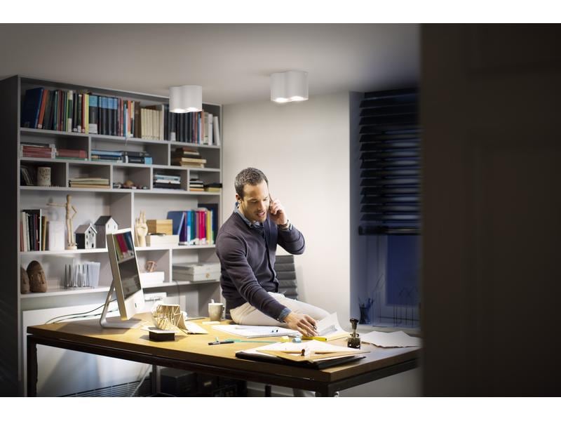 Philips Hue White Ambiance Pillar Doppelspot inkl. Dimmschalter Weiss