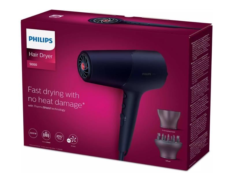 Philips Haartrockner Series 5000 BHD510/28 Blau