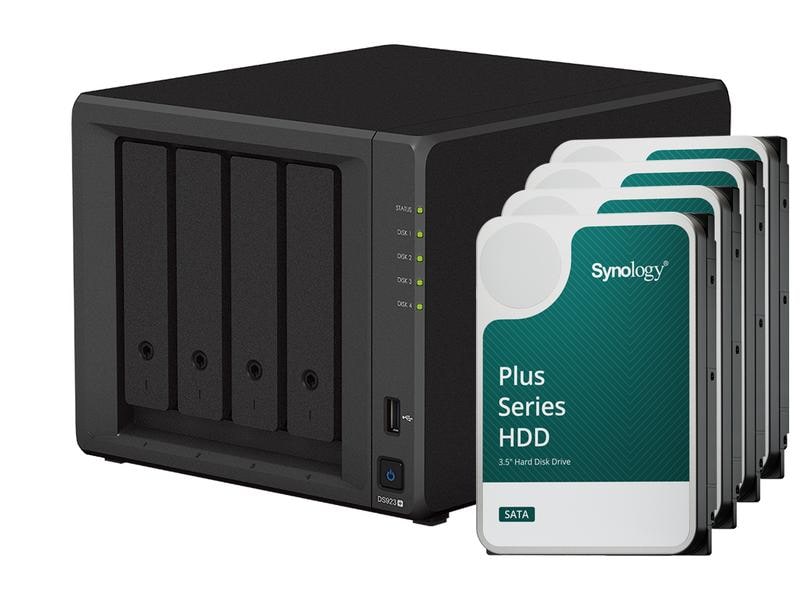 Synology NAS Diskstation DS923+ 4-bay Synology Plus HDD 64 TB