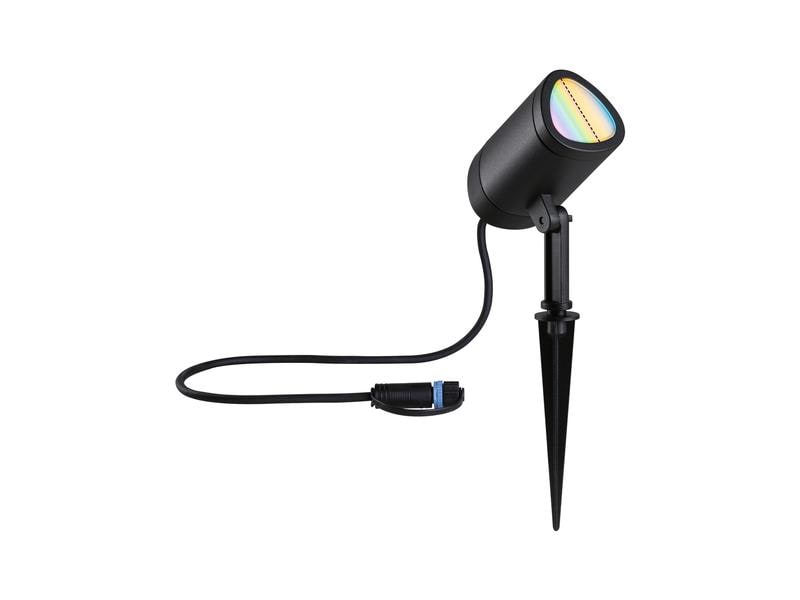 Paulmann Outdoor Gartenspot Plug &amp; Shine Shira, RGBW, 6.5W, Anthrazit