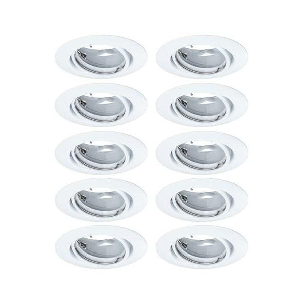 Paulmann Einbauspot LED Base Basisset, GU10, 10 x 10W, Weiss