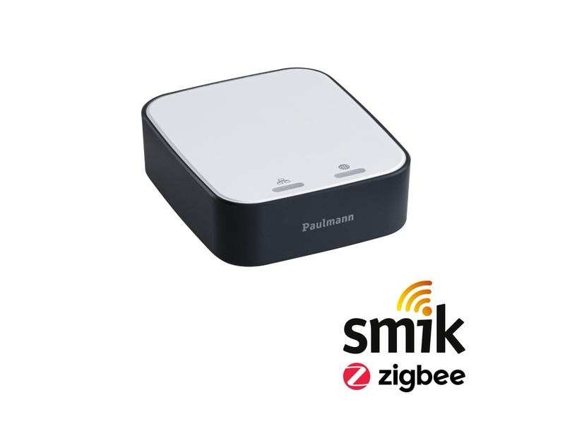 Paulmann Smart Home Gateway Smik, Zigbee, Weiss/Anthrazit