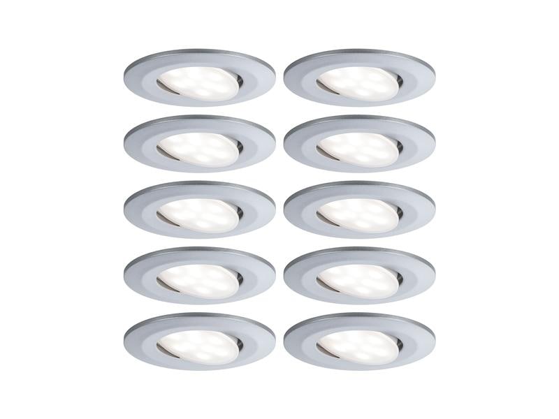 Paulmann Einbauspot LED Calla Basisset, 10 x 6W, 4000K, Chrom