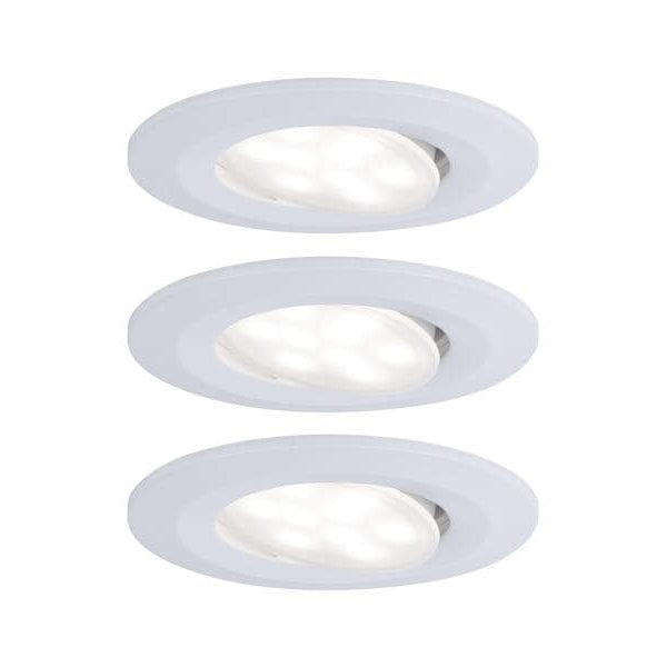 Paulmann Einbauspot LED Calla Basisset, 3 x 6W, 4.000K, Weiss