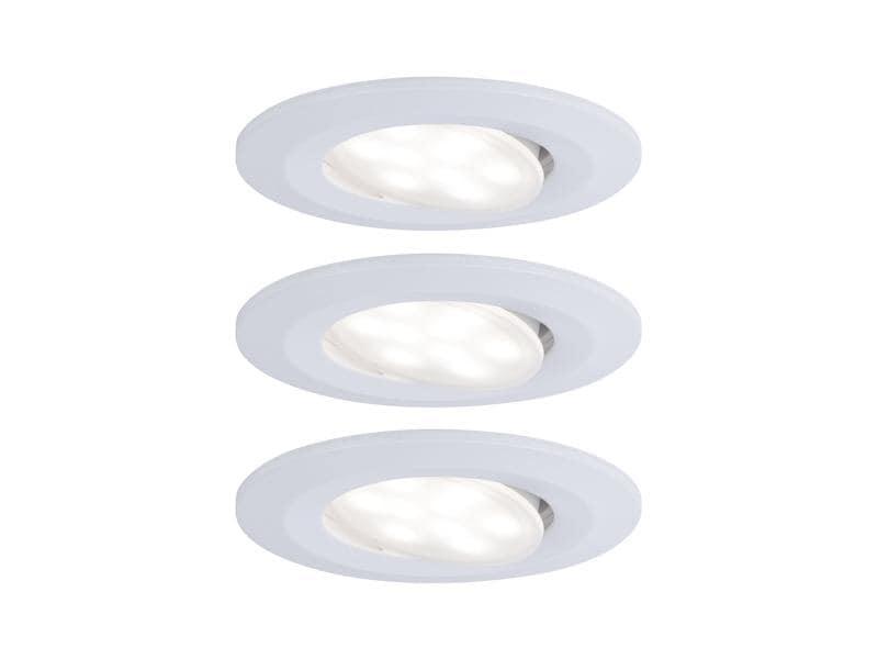 Paulmann Einbauspot LED Calla Basisset, 3 x 6W, 4.000K, Weiss